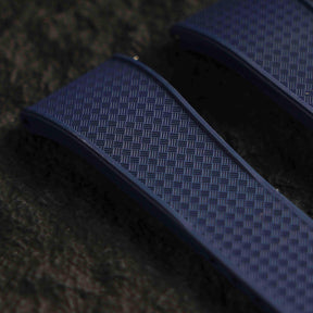 【WAFFLE-FKM】Navy DAI-EL™ Iconic Rubber Strap