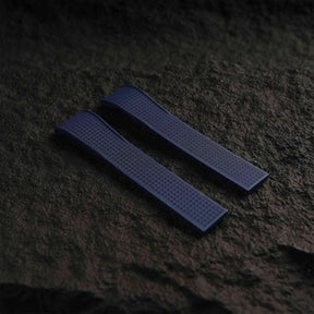【WAFFLE-FKM】Navy DAI-EL™ Iconic Rubber Strap