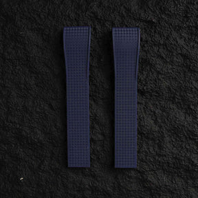 【WAFFLE-FKM】Navy DAI-EL™ Iconic Rubber Strap