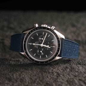 【GRID-FKM】Navy DAI-EL™ Checkered CTS Rubber Strap