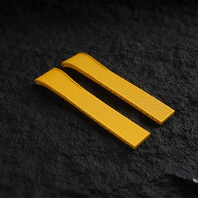 【WAFFLE-FKM】Yellow DAI-EL™ Iconic Rubber Strap