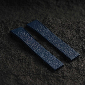 【GRID-FKM】Navy DAI-EL™ Checkered CTS Rubber Strap