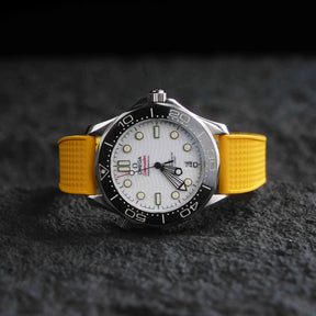 【WAFFLE-FKM】Yellow DAI-EL™ Iconic Rubber Strap