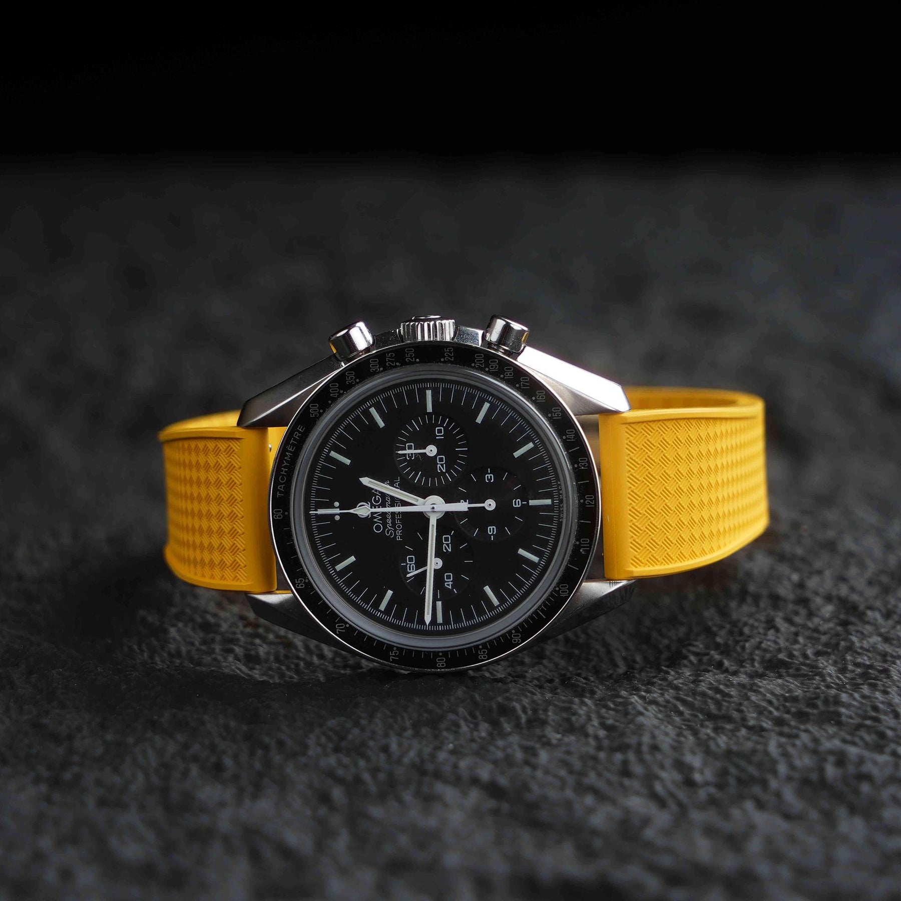 【WAFFLE-FKM】Yellow DAI-EL™ Iconic Rubber Strap