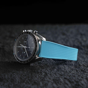 【WAFFLE-FKM】Ice Blue DAI-EL™ Iconic Rubber Strap