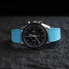 【WAFFLE-FKM】Ice Blue DAI-EL™ Iconic Rubber Strap