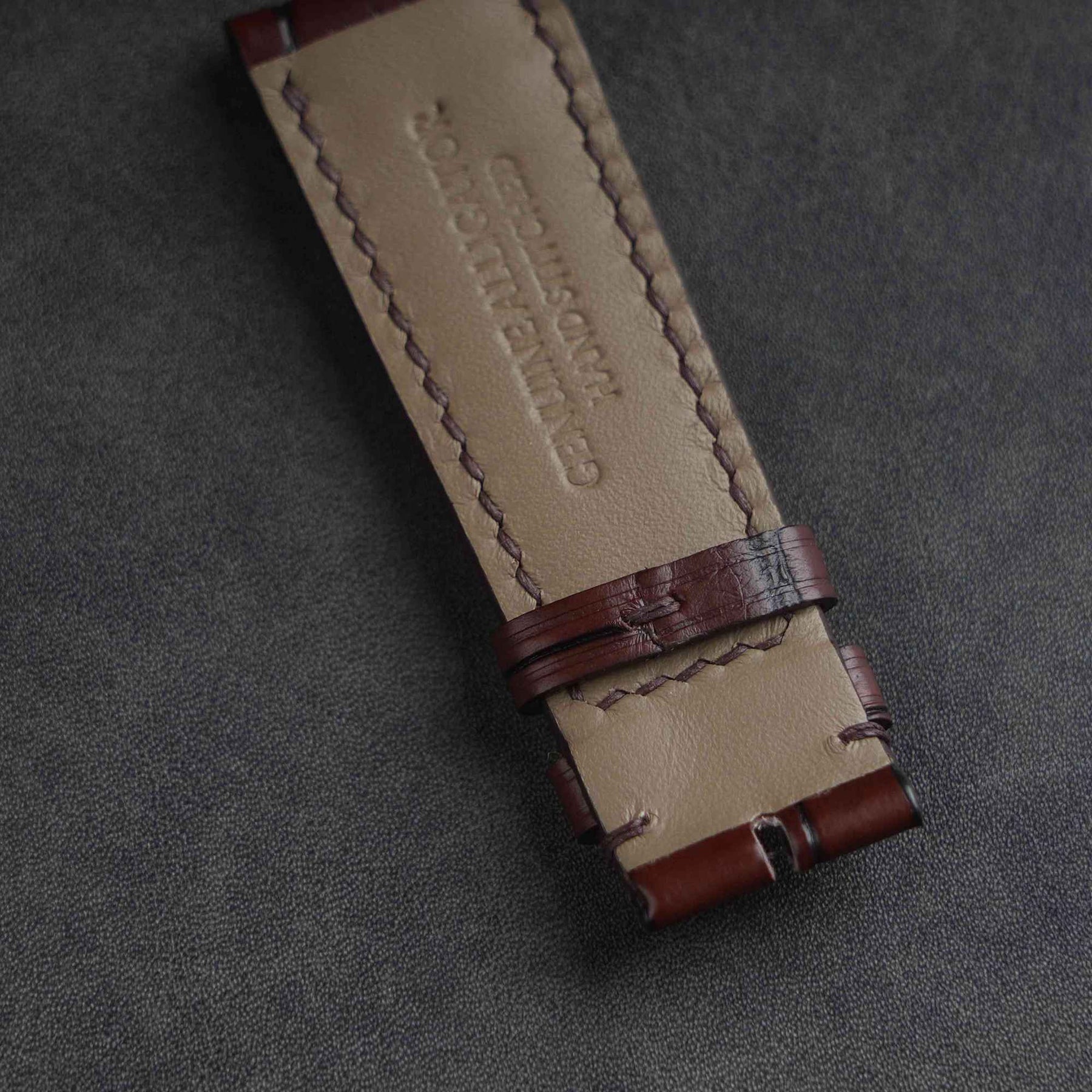 【Mississippi Alligator】Coffee Belly Prestige Strap - AB041