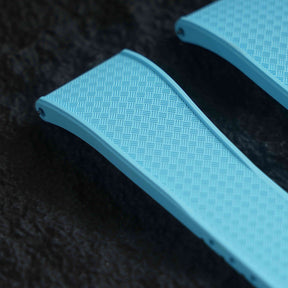 【WAFFLE-FKM】Ice Blue DAI-EL™ Iconic Rubber Strap