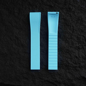 【WAFFLE-FKM】Ice Blue DAI-EL™ Iconic Rubber Strap