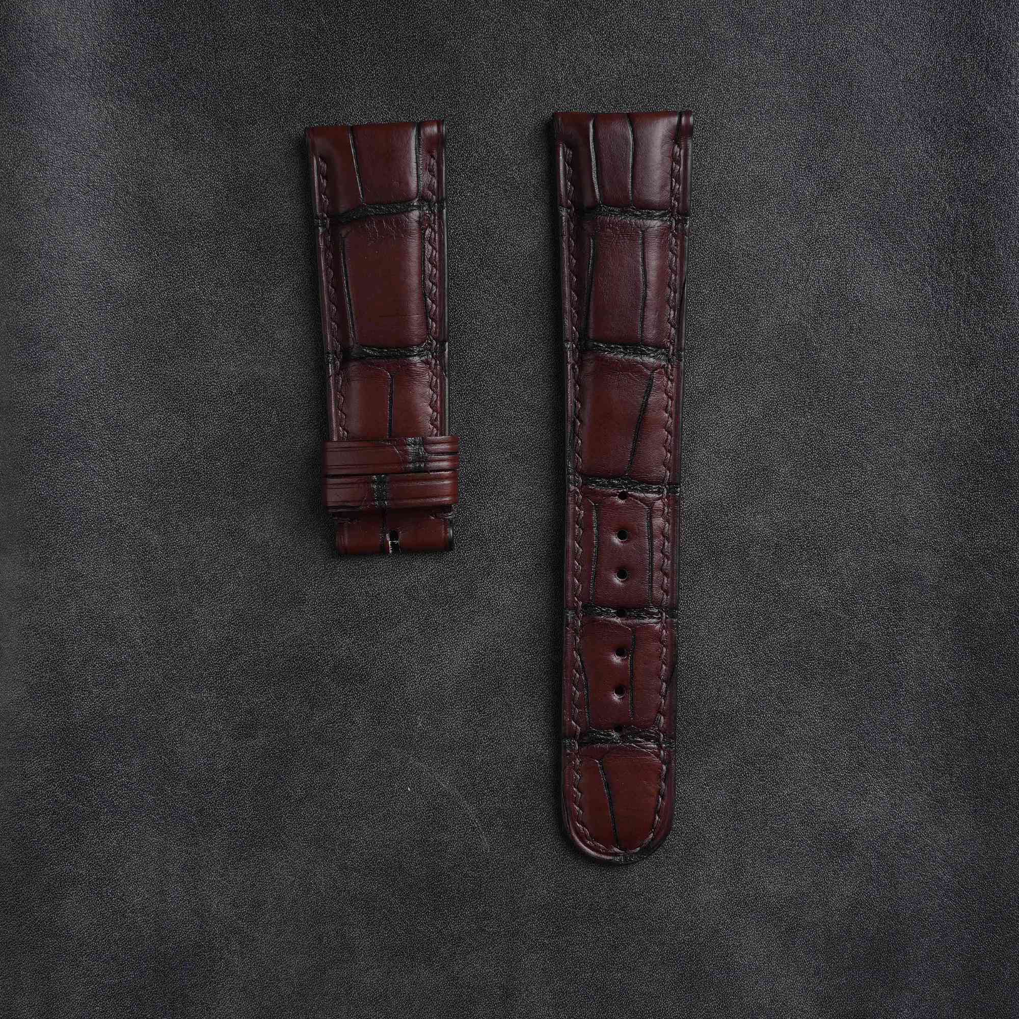 Mississippi Alligator】Coffee Belly Prestige Strap - AB041