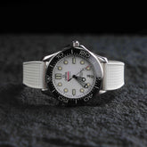 【WAFFLE-FKM】White DAI-EL™ Iconic Rubber Strap