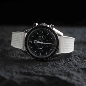 【WAFFLE-FKM】White DAI-EL™ Iconic Rubber Strap