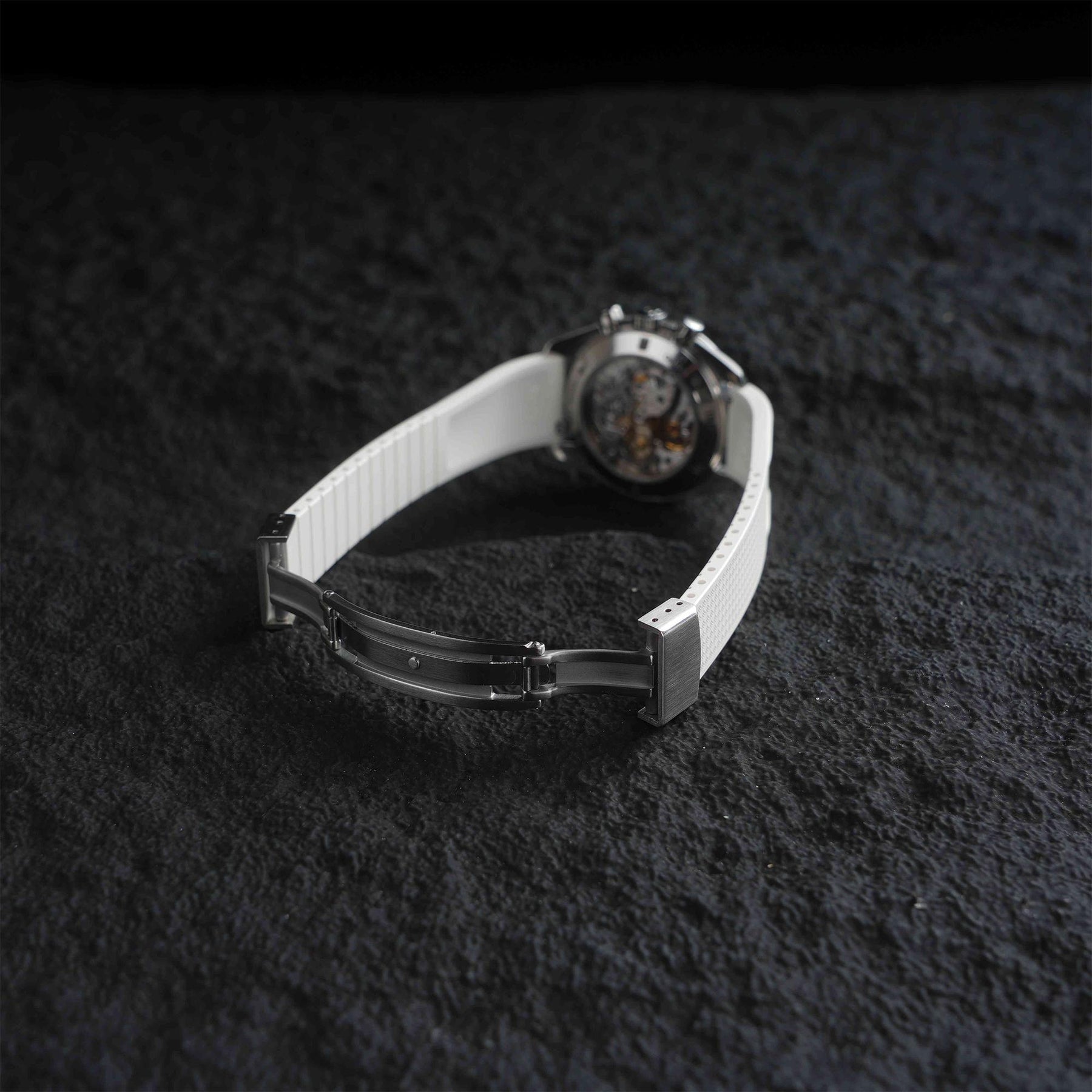【WAFFLE-FKM】White DAI-EL™ Iconic Rubber Strap
