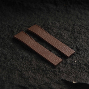 【GRID-FKM】Coffee DAI-EL™ Checkered CTS Rubber Strap