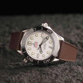 【GRID-FKM】Coffee DAI-EL™ Checkered CTS Rubber Strap