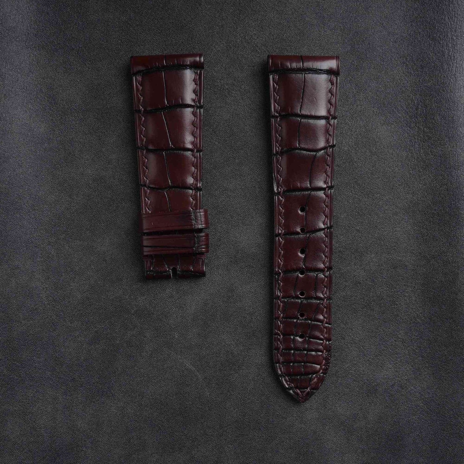 【Mississippi Alligator】Coffee Belly Prestige Strap - AB041
