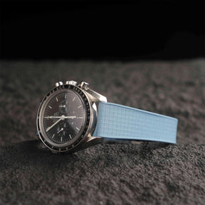 【GRID-FKM】Ice Blue DAI-EL™ Checkered CTS Rubber Strap