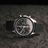 【GRID-FKM】Space Black DAI-EL™ Checkered CTS Rubber Strap
