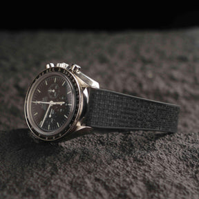 【GRID-FKM】Space Black DAI-EL™ Checkered CTS Rubber Strap
