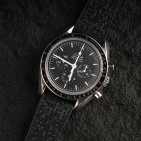 【GRID-FKM】Space Black DAI-EL™ Checkered CTS Rubber Strap
