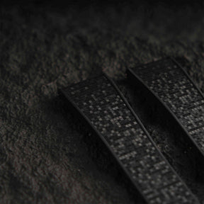 【GRID-FKM】Space Black DAI-EL™ Checkered CTS Rubber Strap