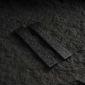 【GRID-FKM】Space Black DAI-EL™ Checkered CTS Rubber Strap