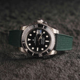 【GRID-FKM】Amry Green DAI-EL™ Checkered CTS Rubber Strap