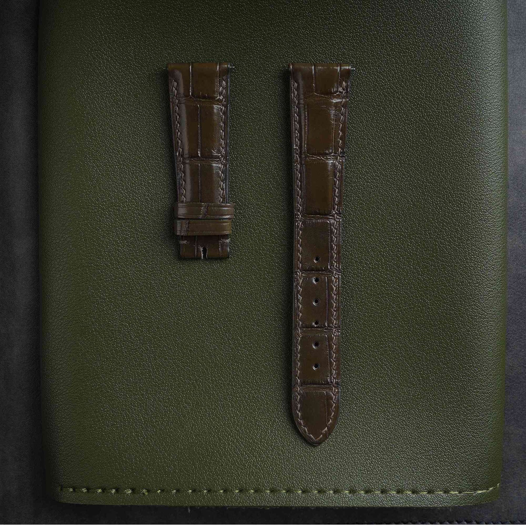 【Mississippi Alligator】Iron Grey Belly Prestige Strap - 013
