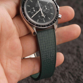 【GRID-FKM】Amry Green DAI-EL™ Checkered CTS Rubber Strap