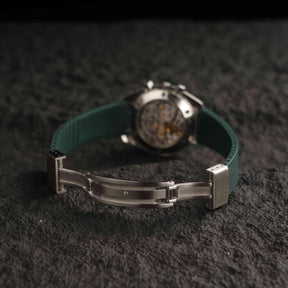 【GRID-FKM】Amry Green DAI-EL™ Checkered CTS Rubber Strap
