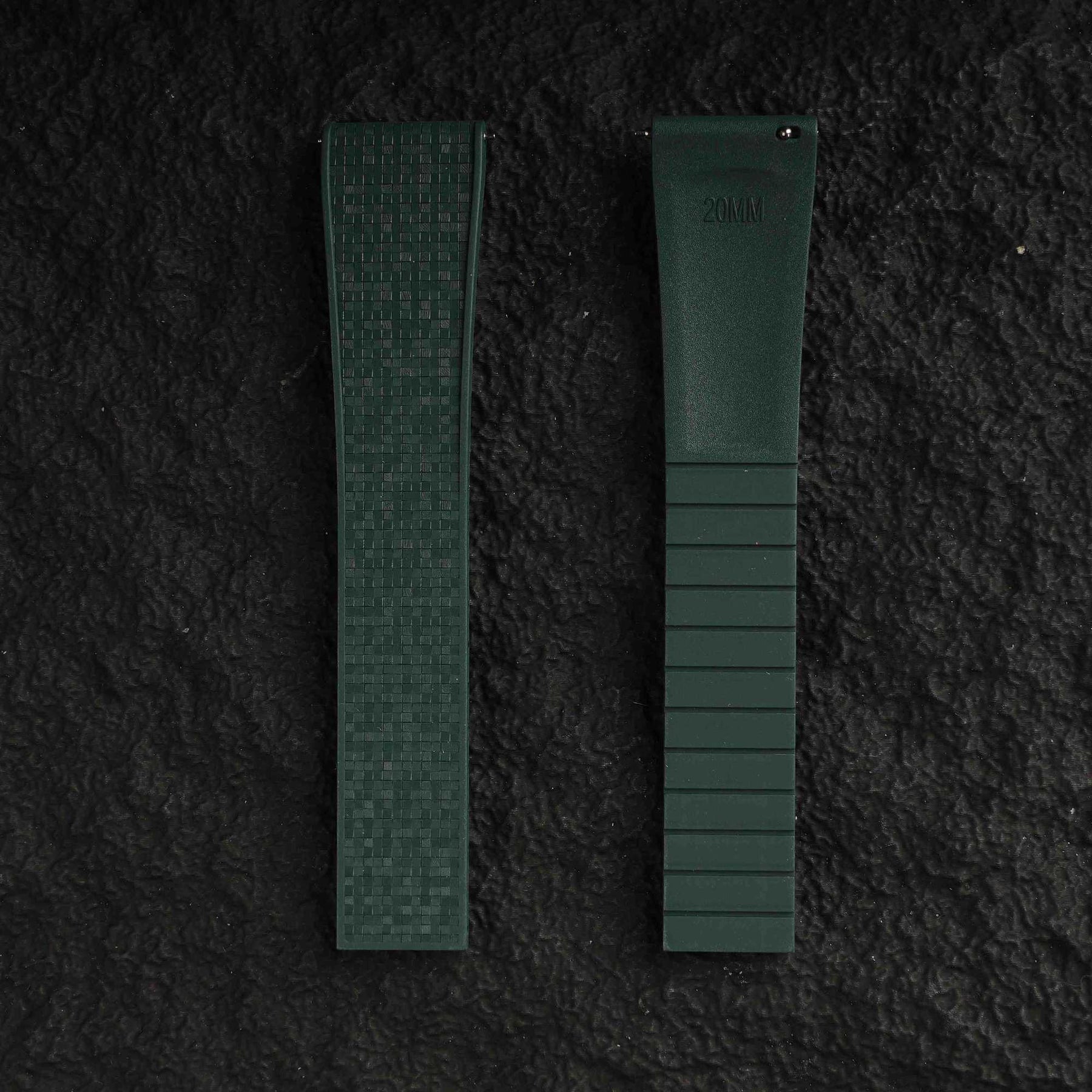 【GRID-FKM】Amry Green DAI-EL™ Checkered CTS Rubber Strap