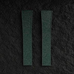 【GRID-FKM】Amry Green DAI-EL™ Checkered CTS Rubber Strap