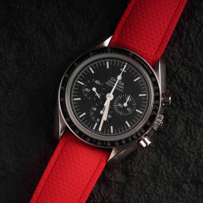 【SAILCLOTH-FKM】Red DAI-EL™ Curved-end CTS Rubber Strap