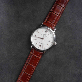 【Mississippi Alligator】Matte Reddish Brown Belly Prestige Strap - AB004