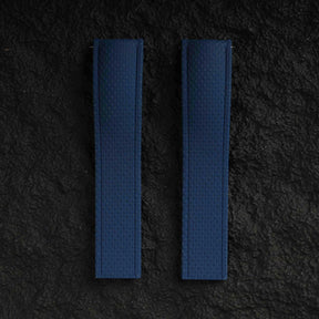 【SAILCLOTH-FKM】Navy DAI-EL™ Curved-end CTS Rubber Strap