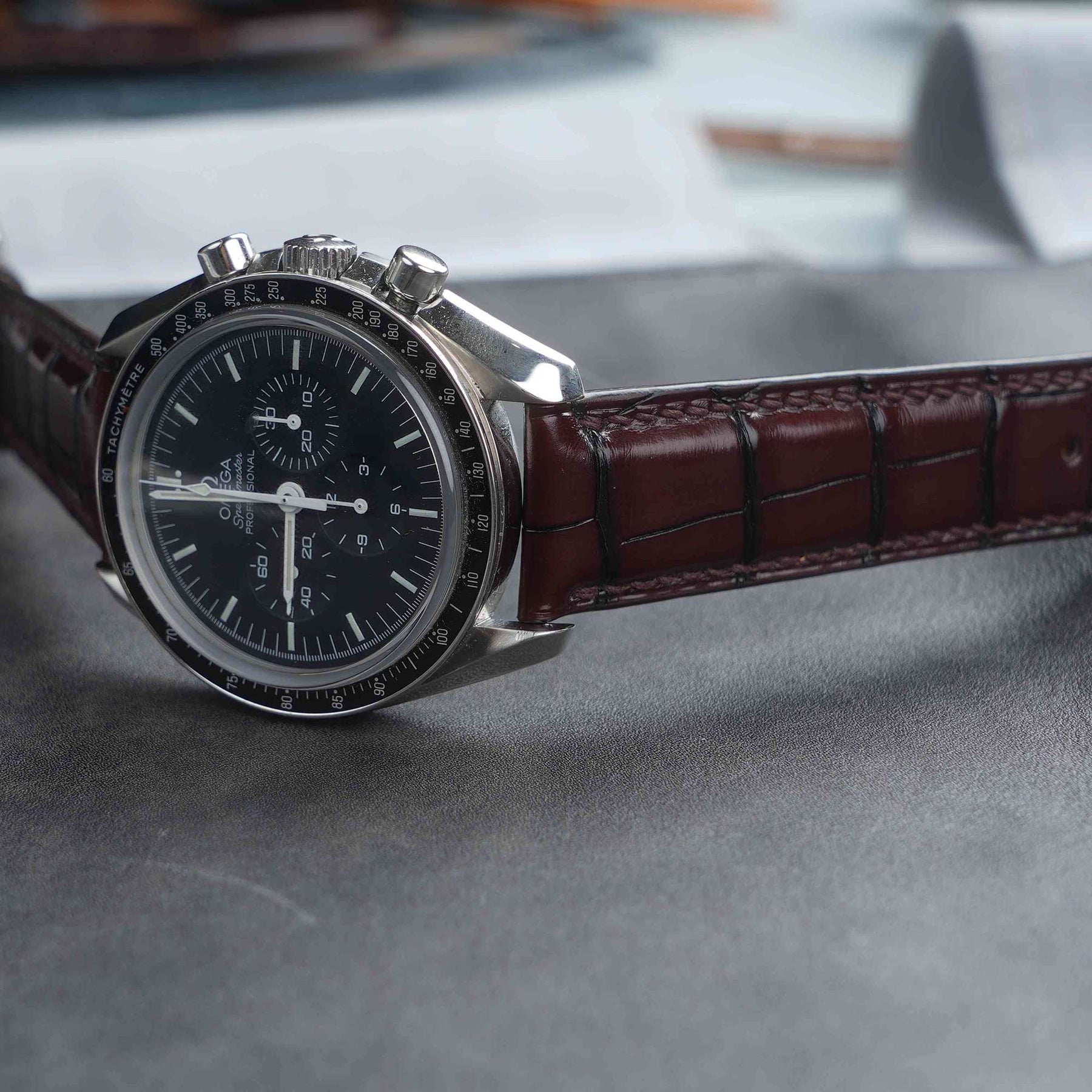 【Mississippi Alligator】Coffee Belly Prestige Strap - AB041