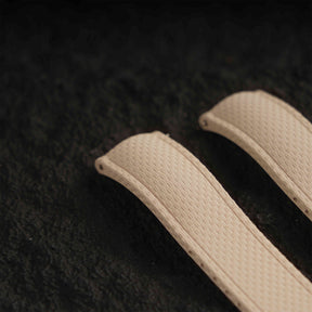 【SAILCLOTH-FKM】Beige DAI-EL™ Curved-end CTS Rubber Strap
