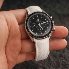 【SAILCLOTH-FKM】White DAI-EL™ Curved-end CTS Rubber Strap