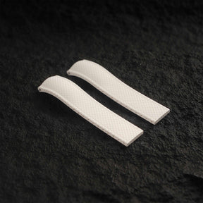 【SAILCLOTH-FKM】White DAI-EL™ Curved-end CTS Rubber Strap
