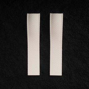 【SAILCLOTH-FKM】White DAI-EL™ Curved-end CTS Rubber Strap