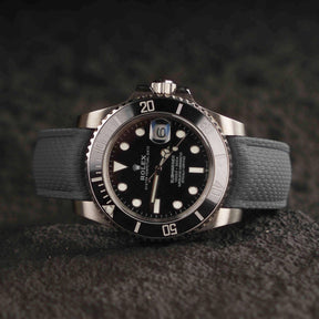 【SAILCLOTH-FKM】Ceramic Grey DAI-EL™ Curved-end CTS Rubber Strap