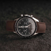 【SAILCLOTH-FKM】Coffee DAI-EL™ Curved-end CTS Rubber Strap