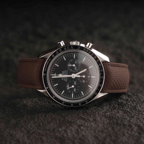 【SAILCLOTH-FKM】Coffee DAI-EL™ Curved-end CTS Rubber Strap
