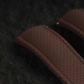 【SAILCLOTH-FKM】Coffee DAI-EL™ Curved-end CTS Rubber Strap