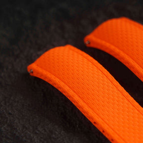 【SAILCLOTH-FKM】Orange DAI-EL™ Curved-end CTS Rubber Strap