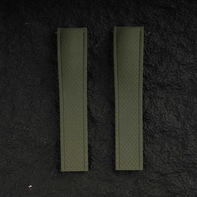 【SAILCLOTH-FKM】Amry Green DAI-EL™ Curved-end CTS Rubber Strap