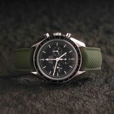 【SAILCLOTH-FKM】Amry Green DAI-EL™ Curved-end CTS Rubber Strap