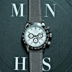 (Bespoke Item) Black & White Cambridge Birdseye Strap