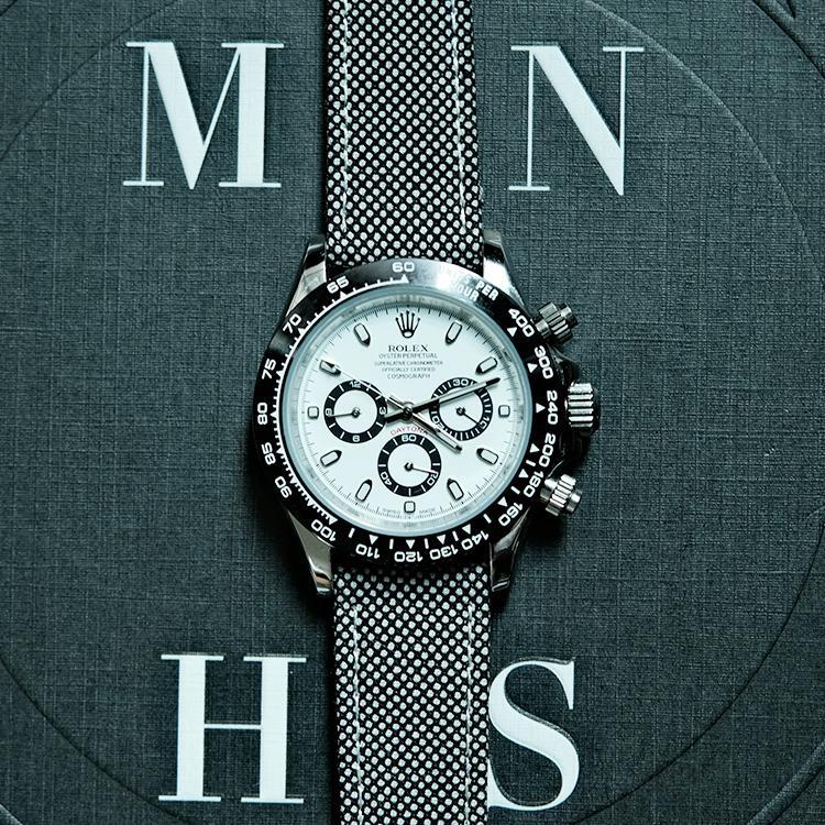 (Bespoke Item) Black & White Cambridge Birdseye Strap