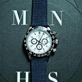Blue Woven Texture Watch Band
